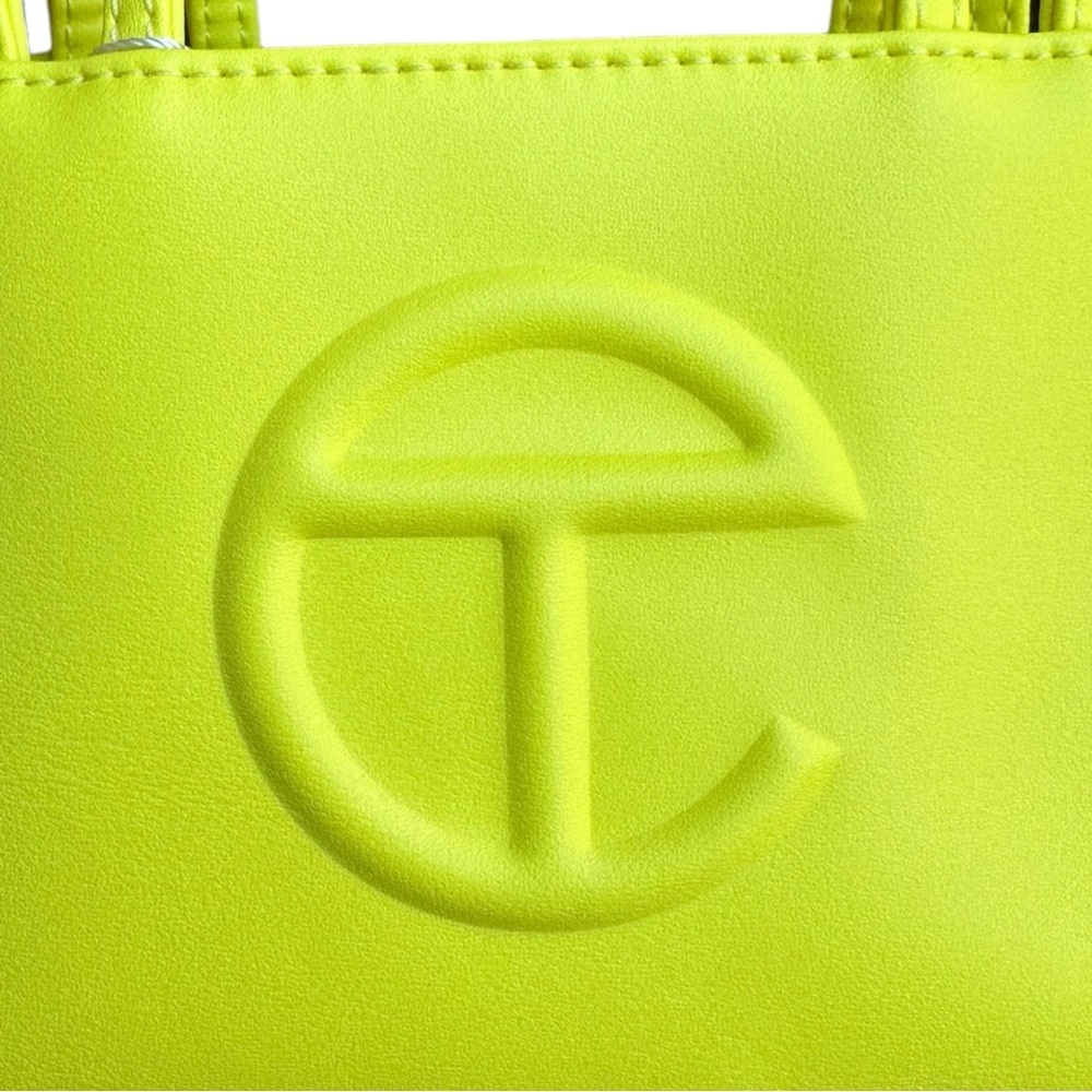 Telfar Small Shopping Bag Highlighter Yellow - Picture 6 of 9